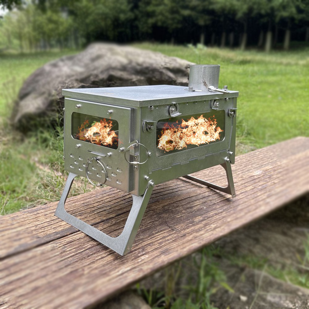 Ultralight Hot Tent Stove With - огляд і ціна Hot Tent Wood Stove With Chimney Pipe