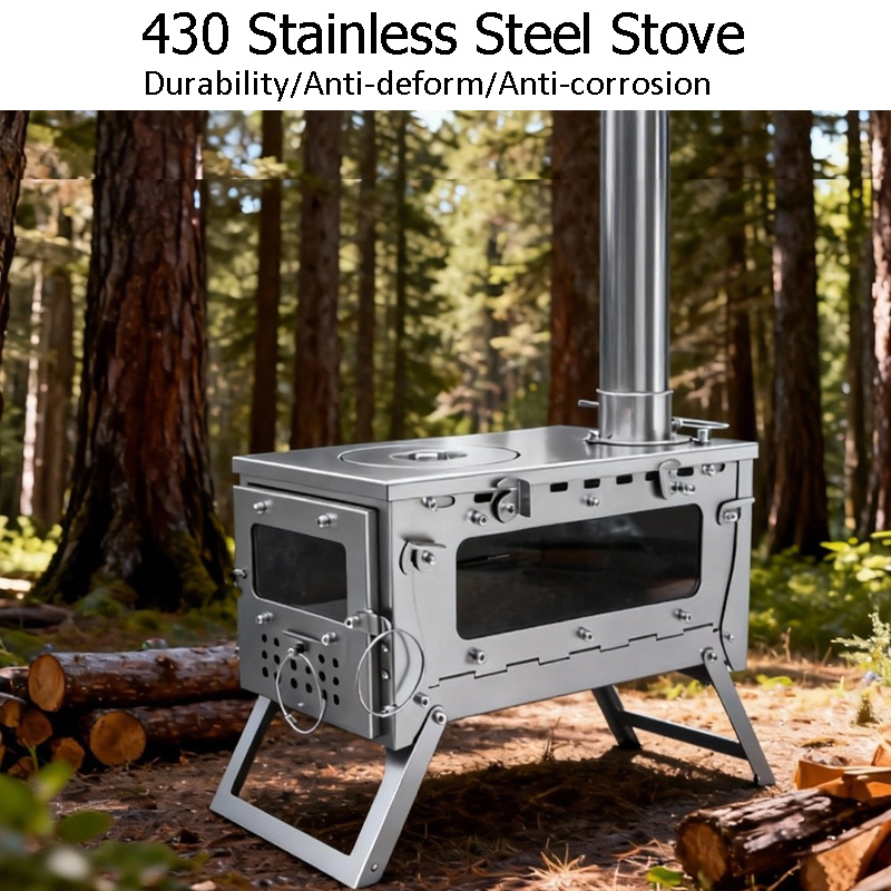 DANCHEL S2 Pro Camping Hot Ten - огляд і ціна Hot Tent Wood Stove With Chimney Pipe