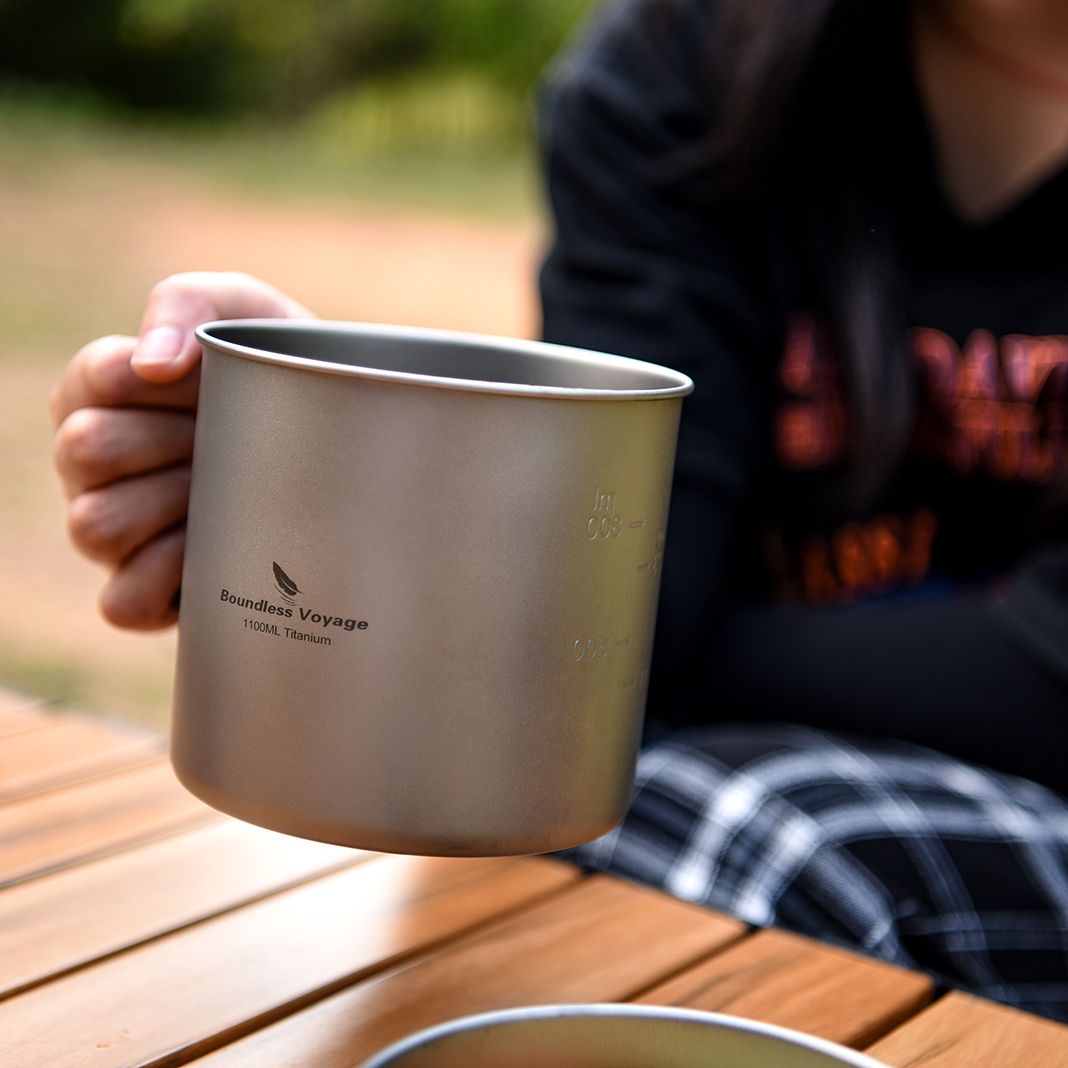 Boundless Voyage Camping Cookw - огляд і ціна Titanium Cooking Pot Pan Mess Kit