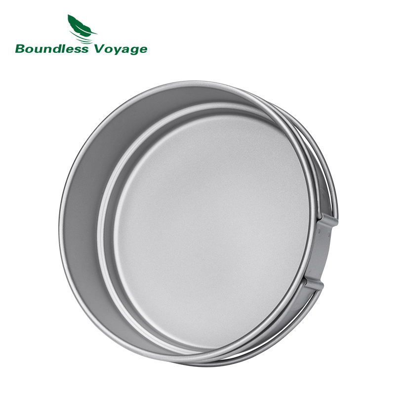 Boundless Voyage Camping Cookw - огляд і ціна Titanium Cooking Pot Pan Mess Kit