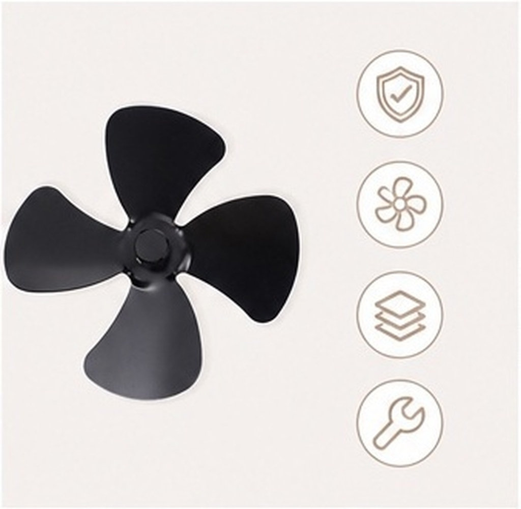 Replacement 4-Blades Aluminum  - огляд і ціна Stove Fan Heat Powered 4 Blade