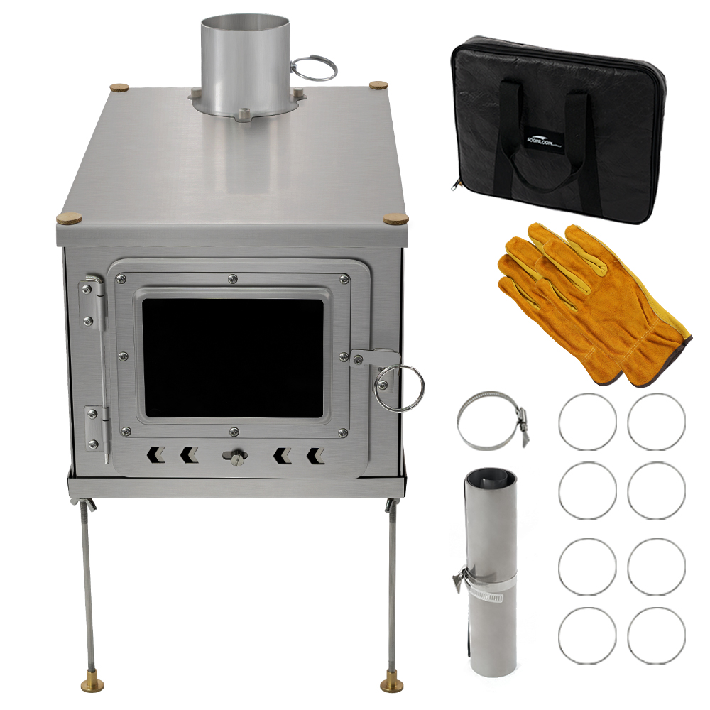Foldable titanium wood-burning - огляд і ціна Titanium Folding Wood Stove Tent