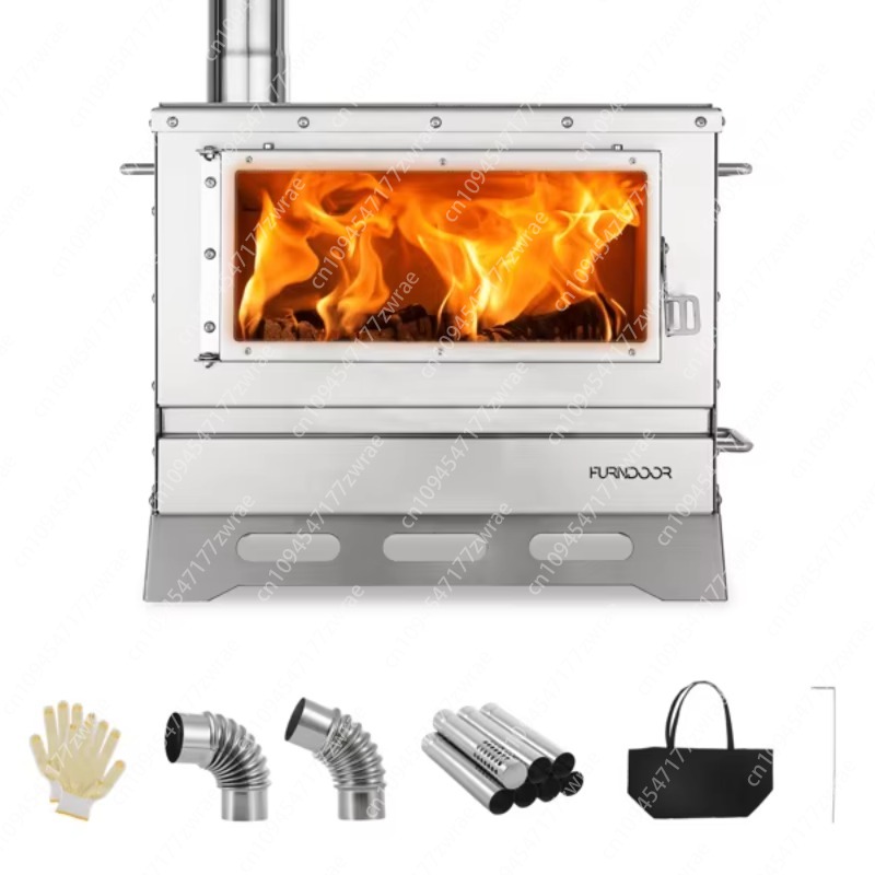 Portable Folding Tent Wood Sto - огляд і ціна Hot Tent Wood Stove With Chimney Pipe
