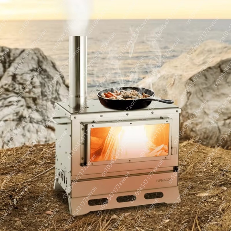 Portable Folding Tent Wood Sto - огляд і ціна Hot Tent Wood Stove With Chimney Pipe