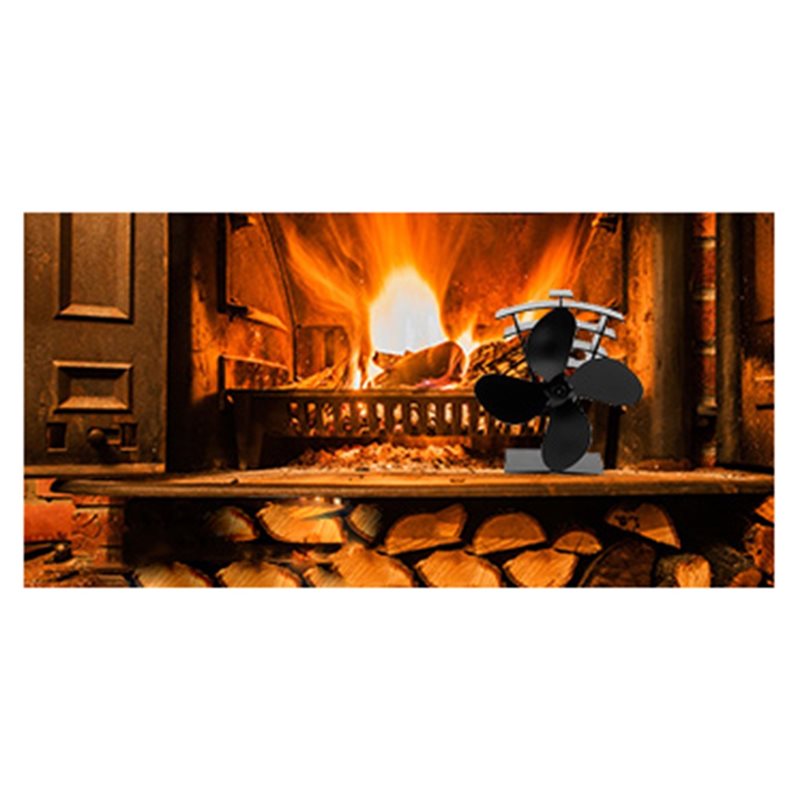 IALJ-High Temperature Wood Sto - огляд і ціна Stove Fan Heat Powered 4 Blade