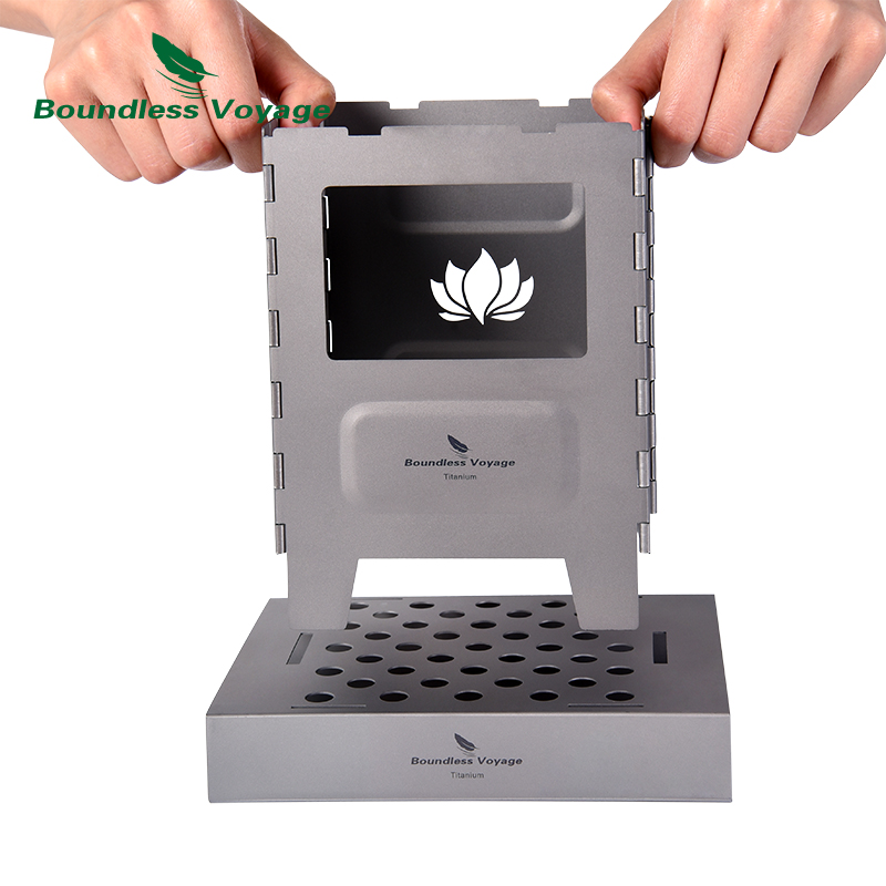 Boundless Voyage Titanium Stov - огляд і ціна Titanium Folding Wood Stove Tent