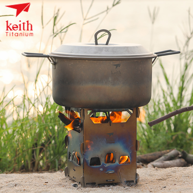 KEITH Pure Titanium Mini Wood  - огляд і ціна Ultralight Titanium Wood Stove Backpack