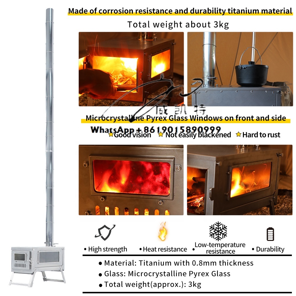 Ultralight Titanium Wood Stove - огляд і ціна Ultralight Titanium Wood Stove Backpack