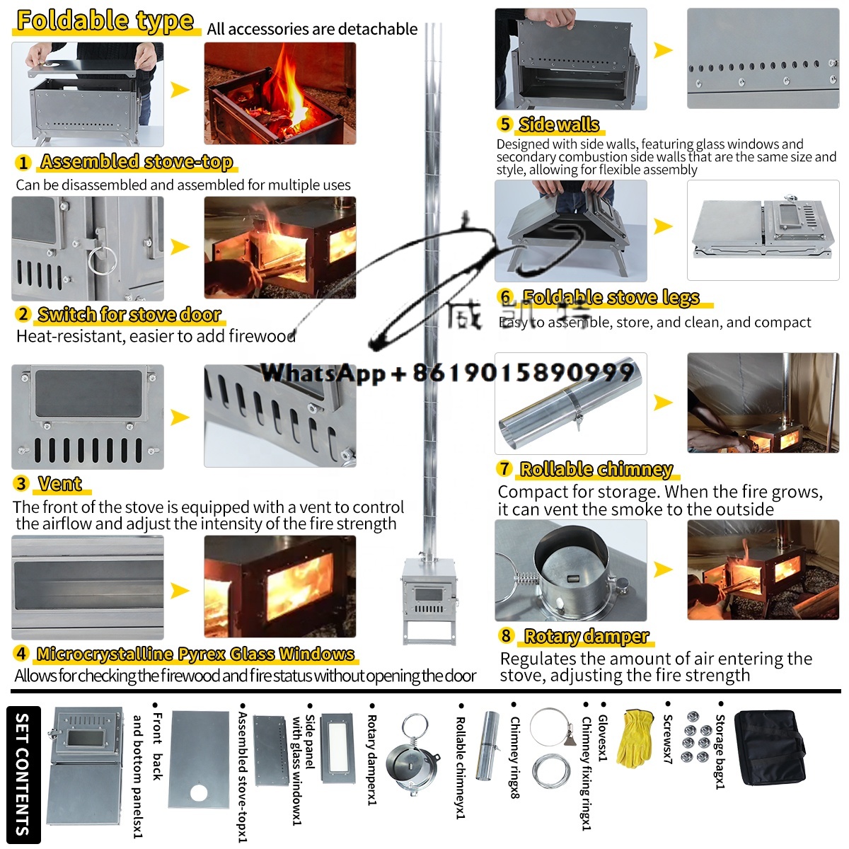 Ultralight Titanium Wood Stove - огляд і ціна Ultralight Titanium Wood Stove Backpack