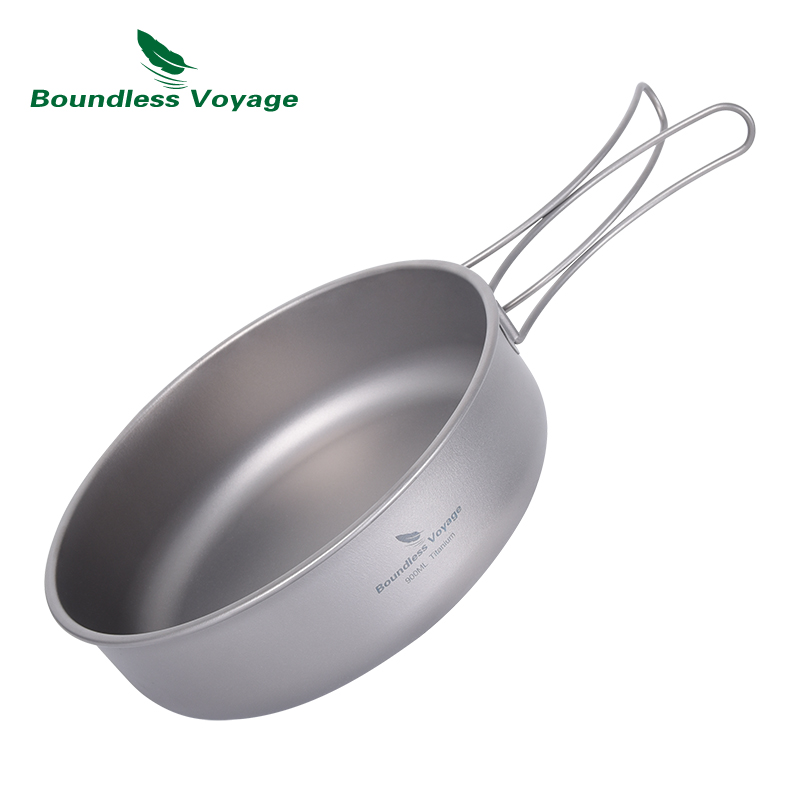 Boundless Voyage Camping Cooki - огляд і ціна Titanium Cooking Pot Pan Mess Kit