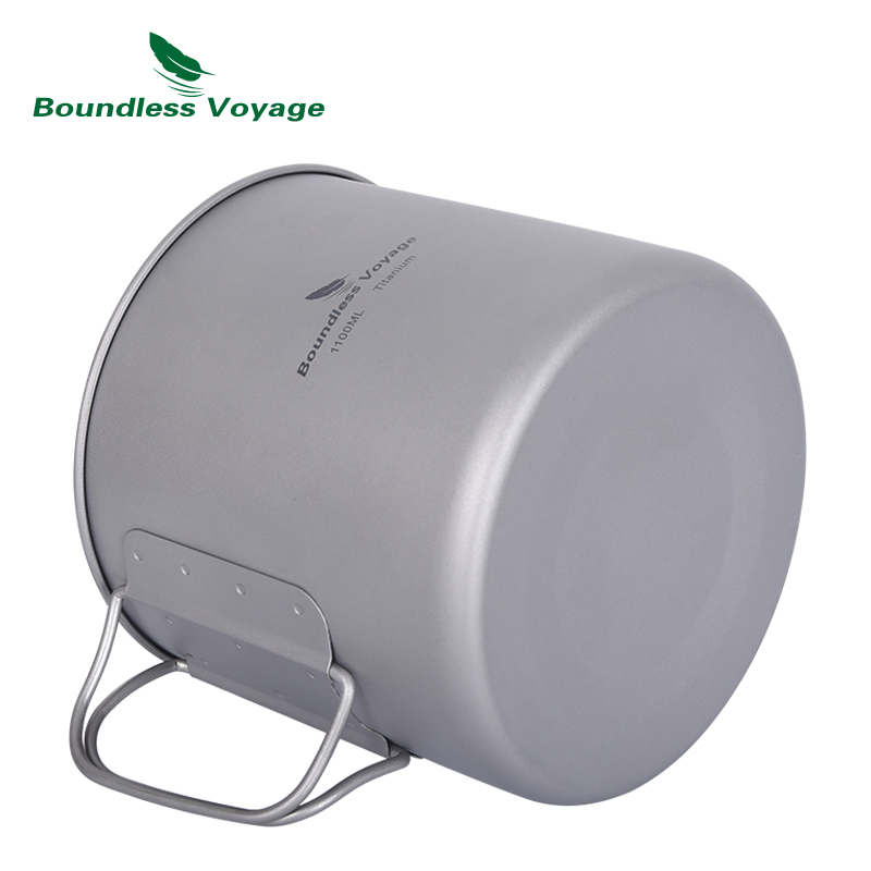 Boundless Voyage Camping Cooki - огляд і ціна Titanium Cooking Pot Pan Mess Kit