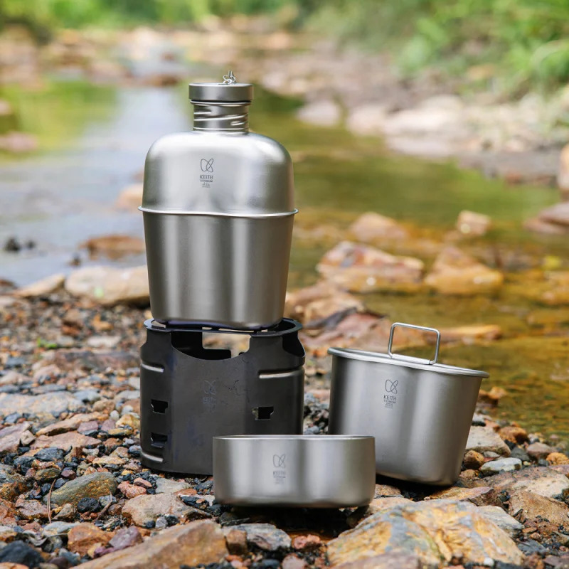 Keith All-in-One Titanium Camp - огляд і ціна Ultralight Titanium Wood Stove Backpack