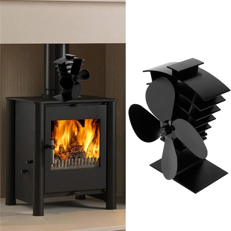 NEWAA73 Aluminum Temperature W - огляд і ціна Stove Fan Heat Powered 4 Blade