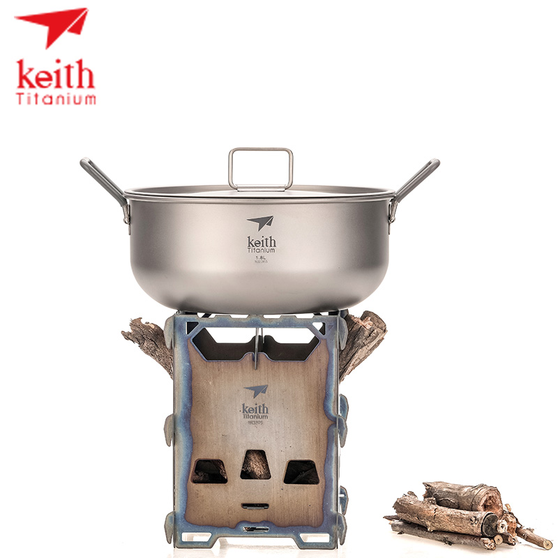 KEITH Titanium Alloy Wood Burn - огляд і ціна Ultralight Titanium Wood Stove Backpack