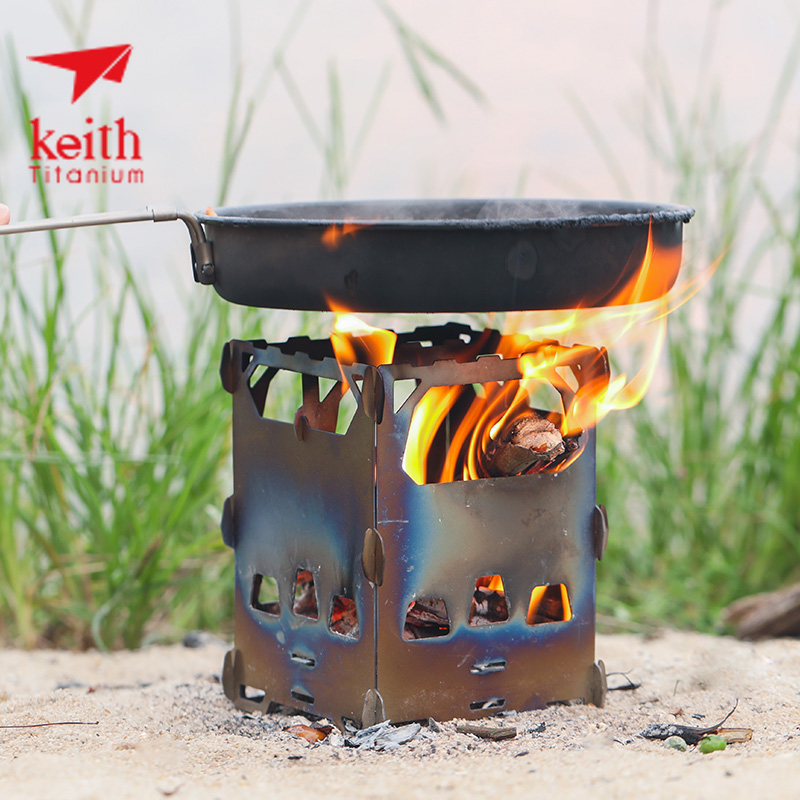 KEITH Titanium Alloy Wood Burn - огляд і ціна Ultralight Titanium Wood Stove Backpack