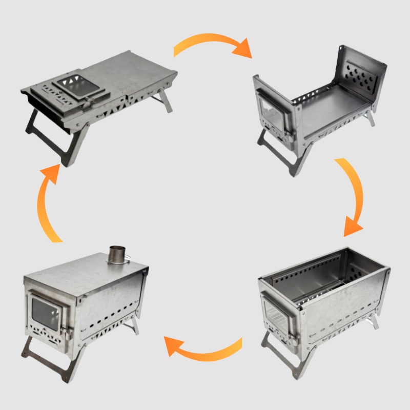 Titanium Wood Stove Secondary  - огляд і ціна Titanium Folding Wood Stove Tent