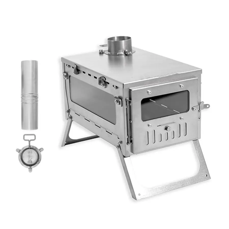 Camping Kitchen Quick Assembly - огляд і ціна Titanium Folding Wood Stove Tent