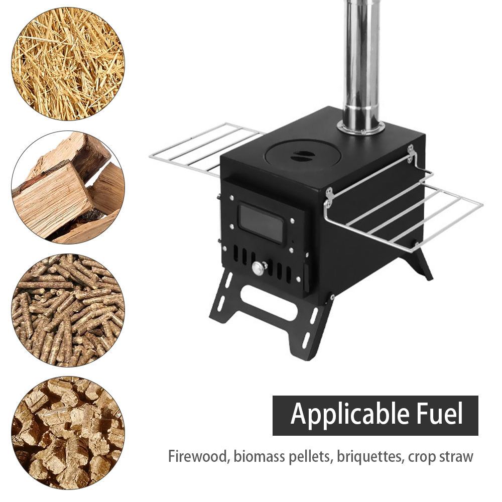 Outdoor Camping Wood-burning S - огляд і ціна Titanium Wood Stove Glass Window