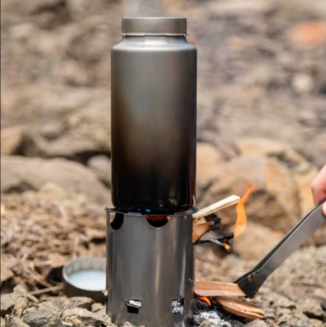 Ultralight Titanium Camping Co - огляд і ціна Ultralight Titanium Wood Stove Backpack