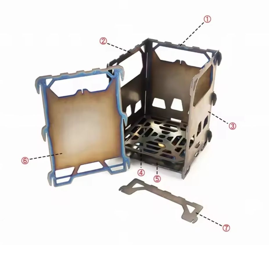 KEITH Ti2201 Titanium Alloy Ba - огляд і ціна Ultralight Titanium Wood Stove Backpack