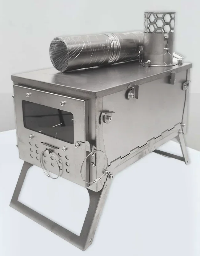 Titanium Wood Burning Stove Po - огляд і ціна Hot Tent Wood Stove With Chimney Pipe