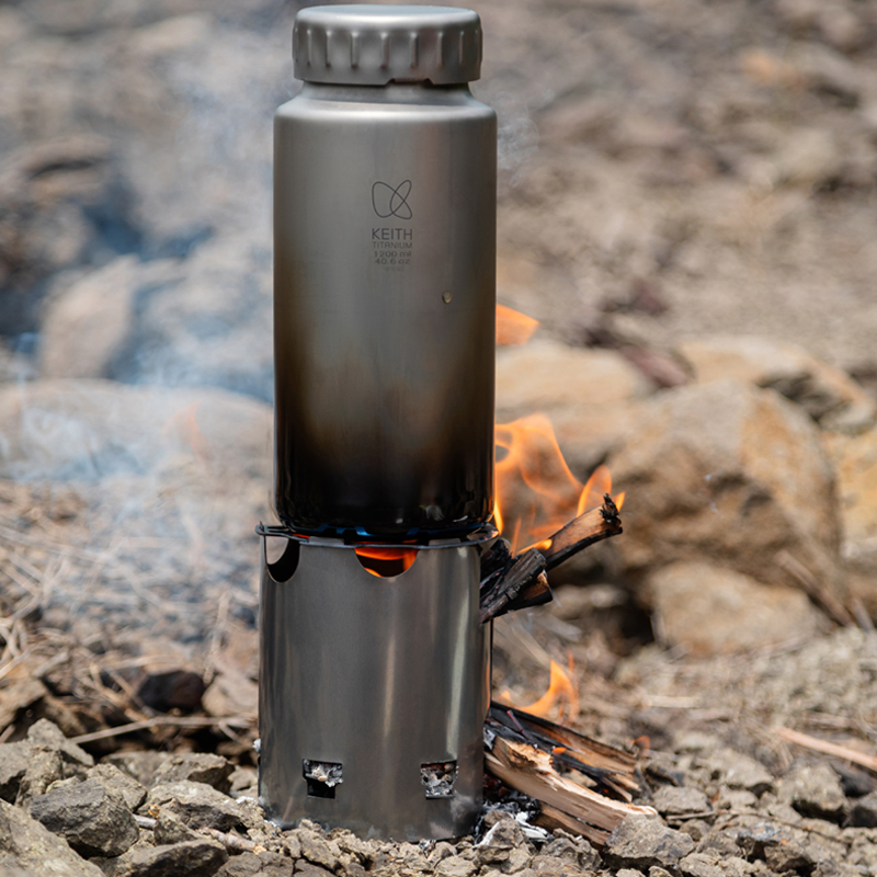 KEITH Ultralight Pure Titanium - огляд і ціна Ultralight Titanium Wood Stove Backpack