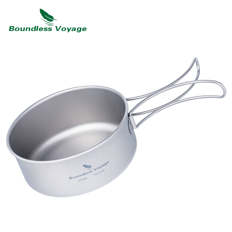 Boundless Voyage Camping Titan - огляд і ціна Titanium Cooking Pot Pan Mess Kit