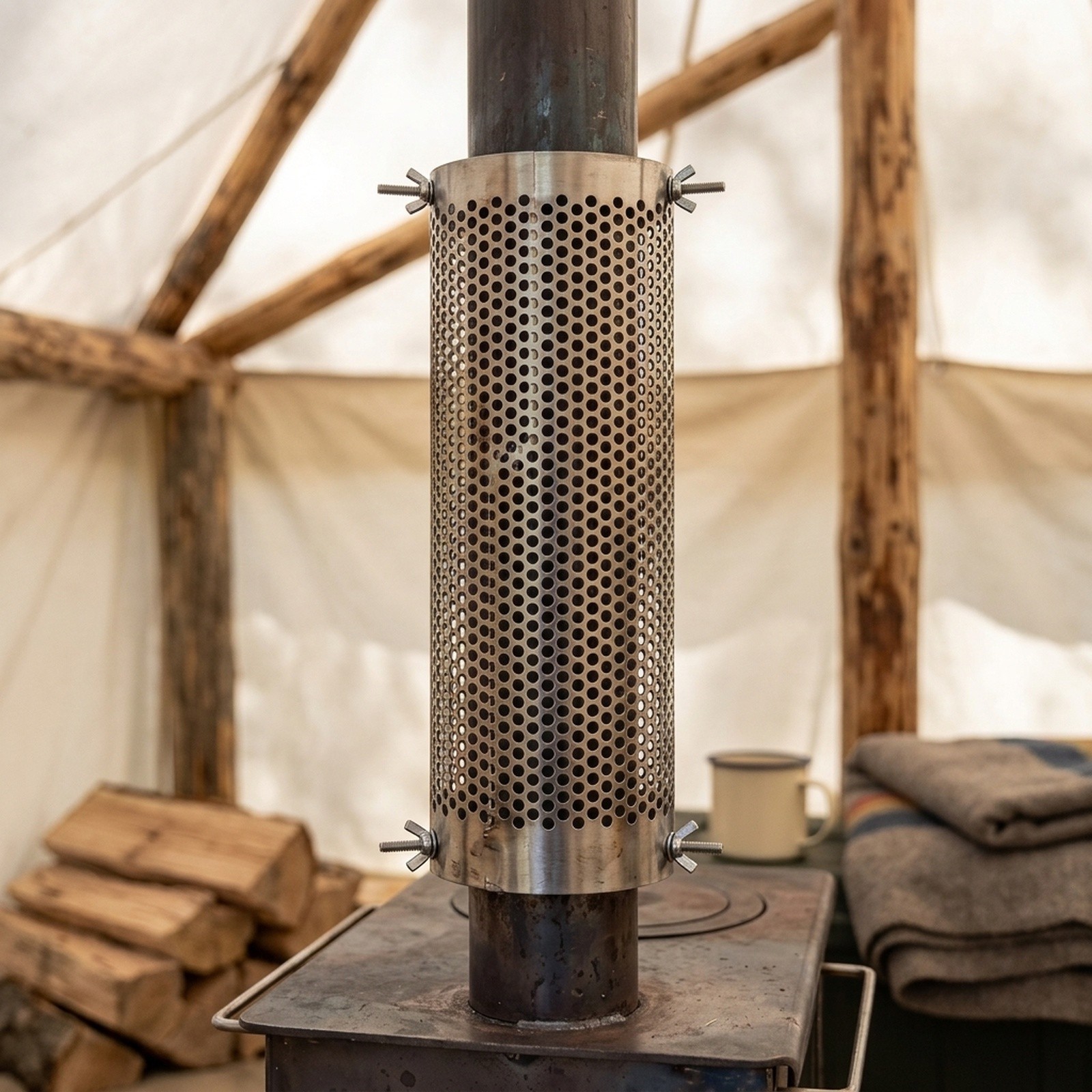 Stainless Steel Camping Tent S - огляд і ціна Hot Tent Wood Stove With Chimney Pipe