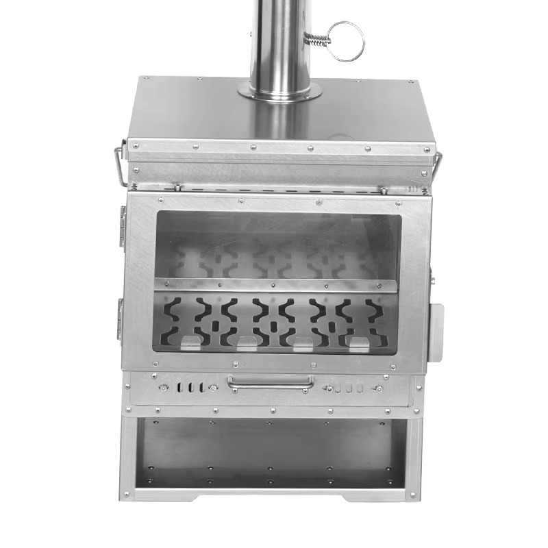 2026 Outdoor Camping Titanium/ - огляд і ціна Titanium Wood Stove Glass Window
