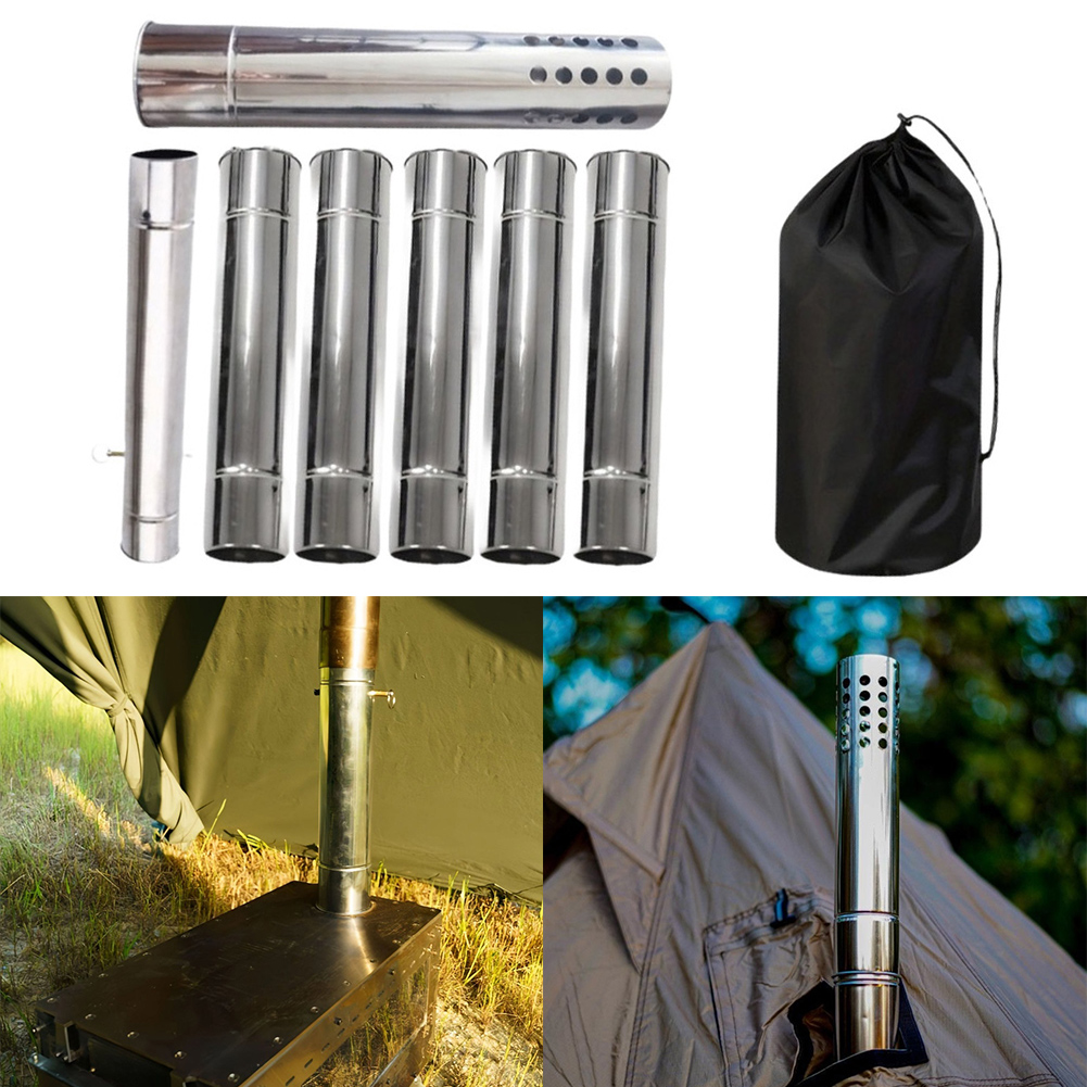 /Wood /Stove /Chimney Pipe Kit - огляд і ціна Hot Tent Wood Stove With Chimney Pipe
