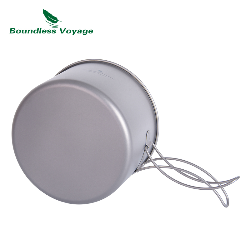 Boundless Voyage Titanium Pot  - огляд і ціна Titanium Cooking Pot Pan Mess Kit