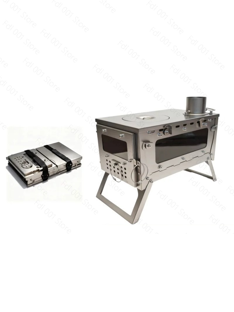 2026 Pure Titanium Folding Woo - огляд і ціна Titanium Folding Wood Stove Tent
