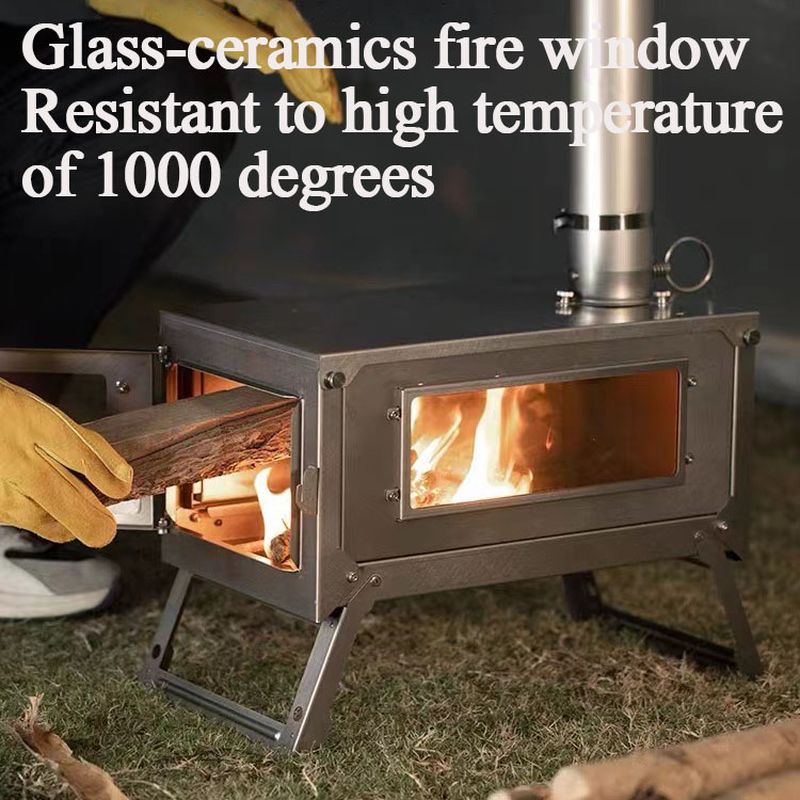 Folding Titanium Fire Wood Hea - огляд і ціна Titanium Folding Wood Stove Tent