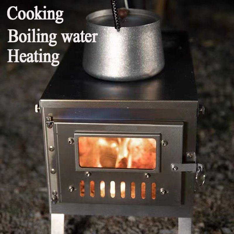 Folding Titanium Fire Wood Hea - огляд і ціна Titanium Folding Wood Stove Tent