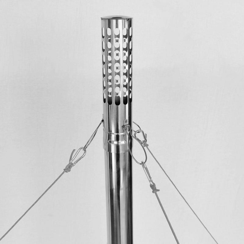 Tent Stove Chimney Pipe Stainl - огляд і ціна Tent Stove Pipe Spark Arrestor Cap