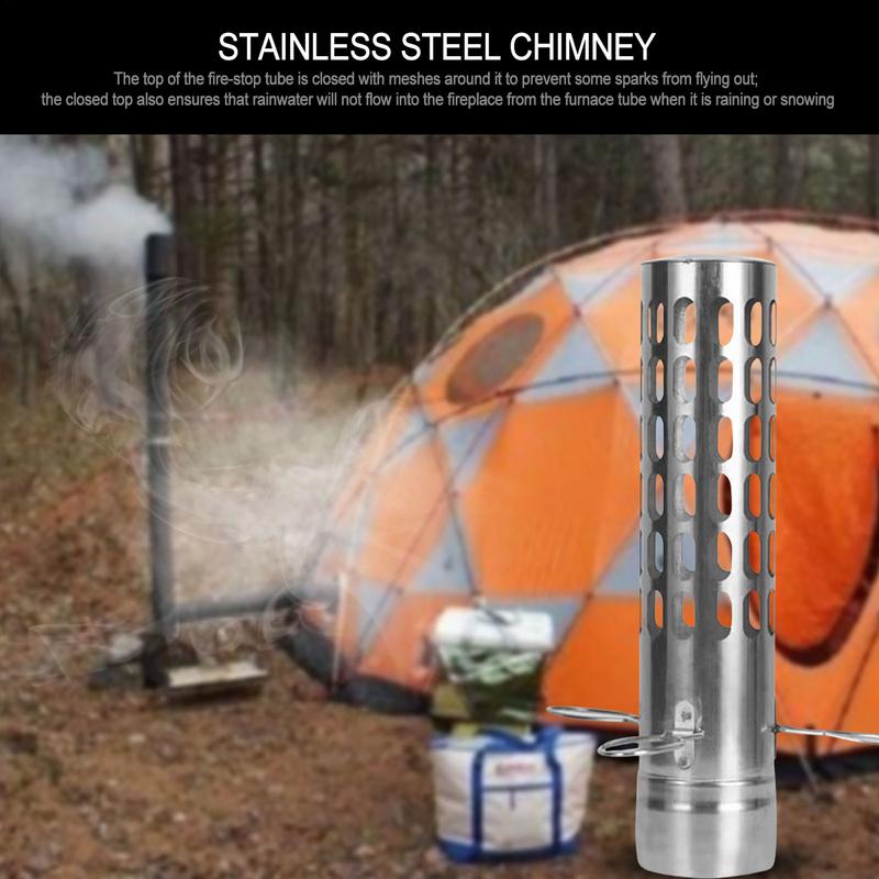 Tent Stove Chimney Pipe Stainl - огляд і ціна Tent Stove Pipe Spark Arrestor Cap