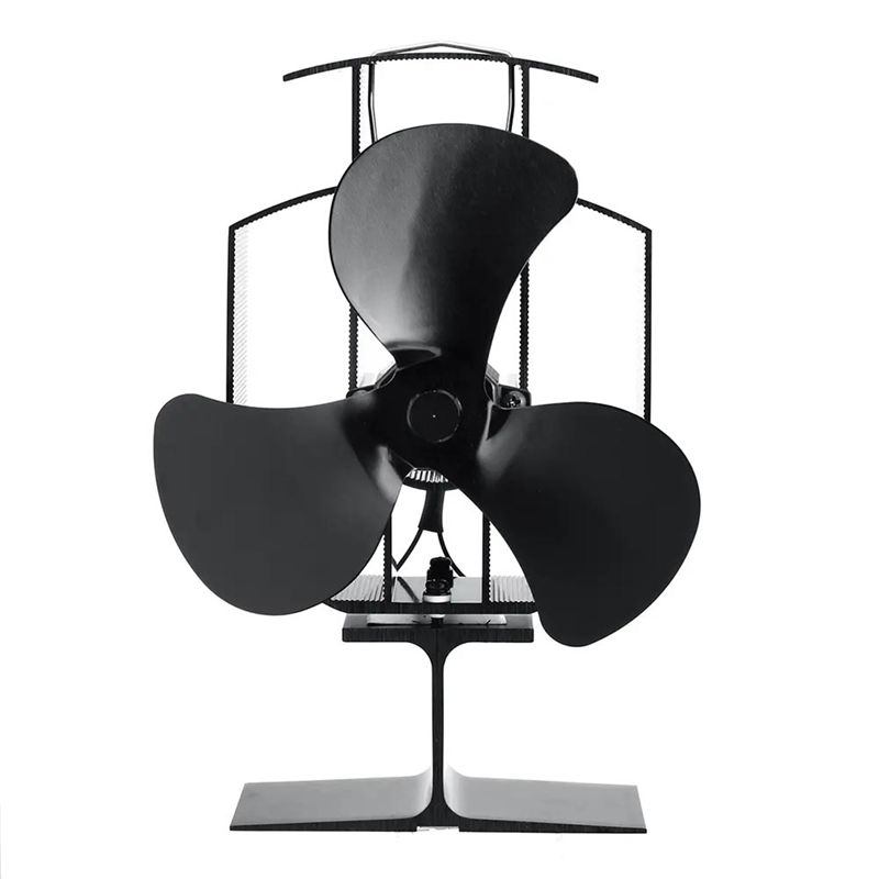 A56K Wood Stove Fan Small Desi - огляд і ціна Stove Fan Heat Powered 4 Blade