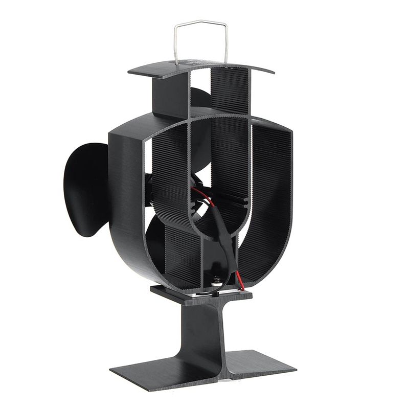 A56K Wood Stove Fan Small Desi - огляд і ціна Stove Fan Heat Powered 4 Blade