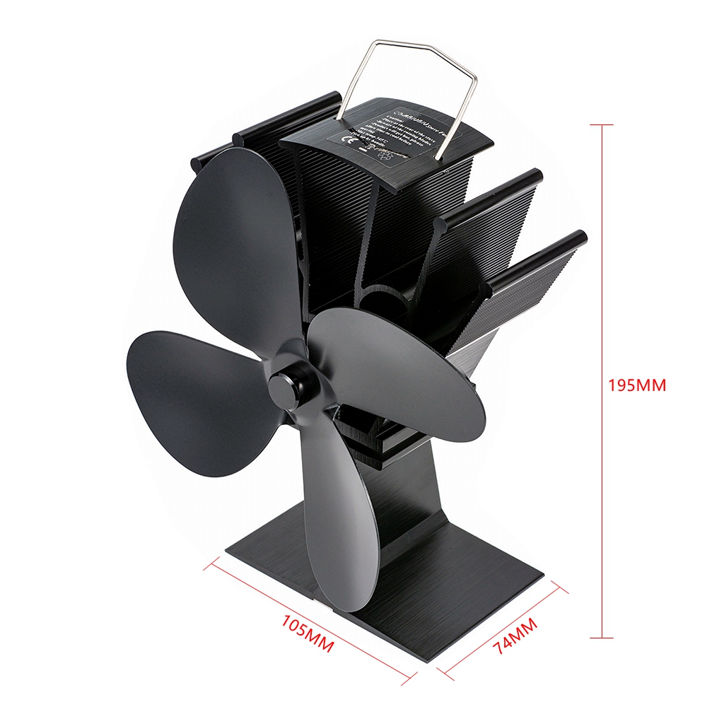 4 Blade Heat Powered Stove Fan - огляд і ціна Stove Fan Heat Powered 4 Blade